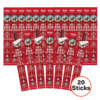 Pepper bison jerky sticks 20-pack flat layout